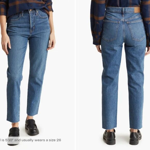 New Madewell The Perfect Vintage High Rise Tapered Leg Jeans size 25 - Picture 1 of 15